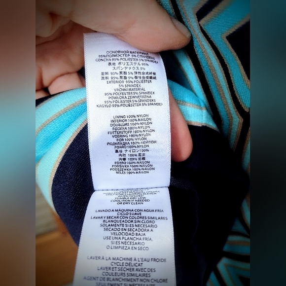 Brand New Michael Kors Sheath Dress, Retro Geometric, Size Medium NWOT - Picture 11 of 11